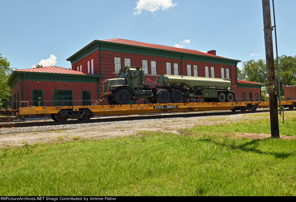 TPDX 190247, vehicle flat car